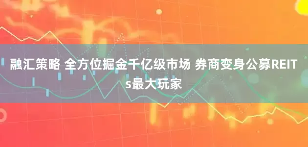 融汇策略 全方位掘金千亿级市场 券商变身公募REITs最大玩家
