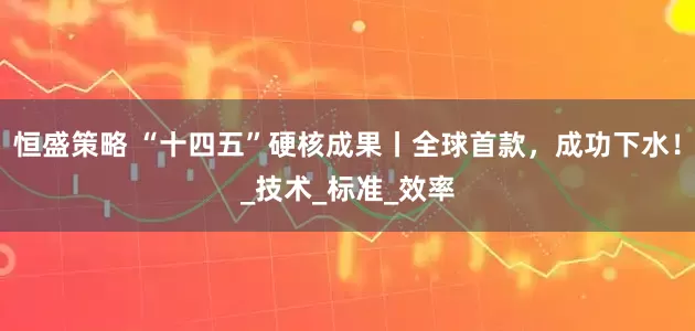 恒盛策略 “十四五”硬核成果丨全球首款，成功下水！_技术_标准_效率